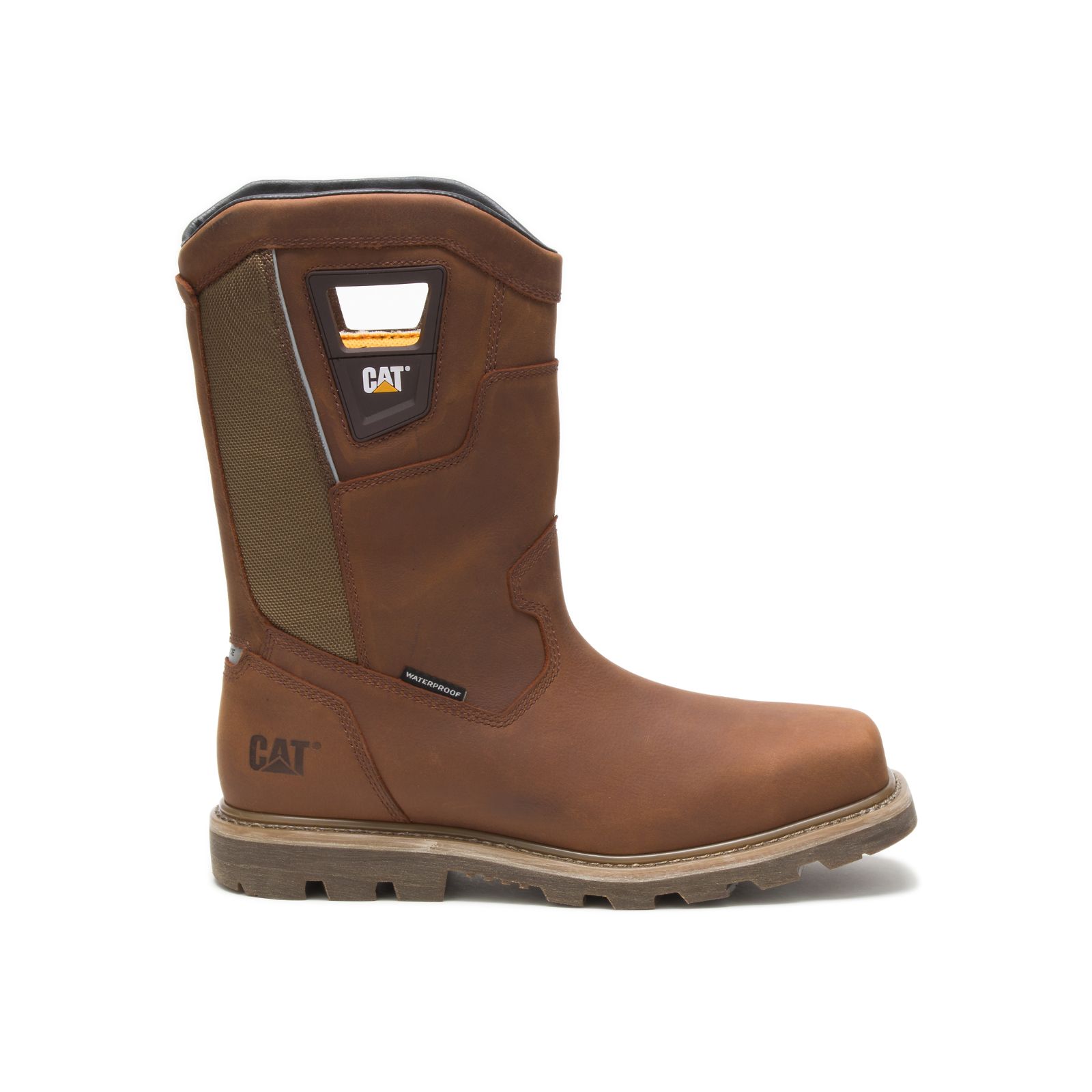 Caterpillar Boots Islamabad - Caterpillar Stillwell Waterproof Steel Toe Mens Work Boots Brown (053497-XIM)